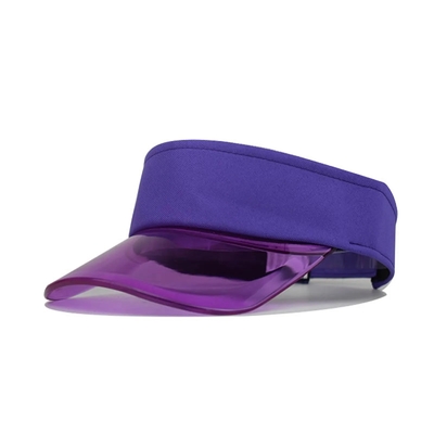 Visor pour chapeau de soleil extérieur Logo personnalisé Visor pour chapeau de soleil d'été Visor transparent