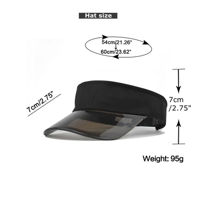 Chapeaux de soleil d'été Golf Caps visor transparents Caps personnalisés Ombrelle solaire protection anti-UV Cap visor supérieur vide