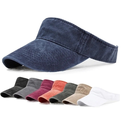 Jean d'été nouveau Visors lavés Femmes Sport en plein air Chapeau solaire Golf Randonnée Tennis Homme Crème solaire