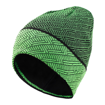 Chapeau chaud en tricot pour adultes en hiver Chapeau de ski pour hommes Chapeau en velours de grande taille