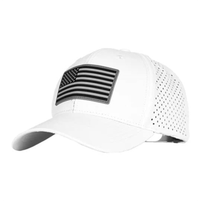 Oen Design personnalisé Drapeau américain Bonnet de base-ball Homme Broderie Bonnet de base-ball perforé