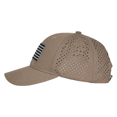 Oen Design personnalisé Drapeau américain Bonnet de base-ball Homme Broderie Bonnet de base-ball perforé