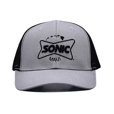 Vente en gros de chapeaux de camionneur Snapback 6 chapeaux en treillis 3D brodés