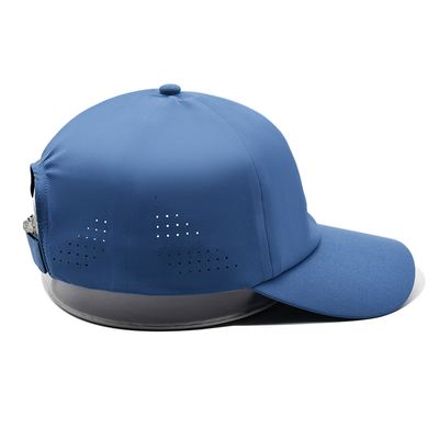 Gros Plain 6 Panel Léger Rapide Sec Sports Baseball Cap Performance Coupe à laser Trou de coupe Sport Papa Chapeau