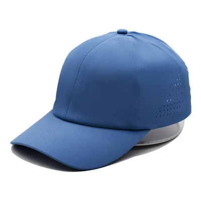 Gros Plain 6 Panel Léger Rapide Sec Sports Baseball Cap Performance Coupe à laser Trou de coupe Sport Papa Chapeau