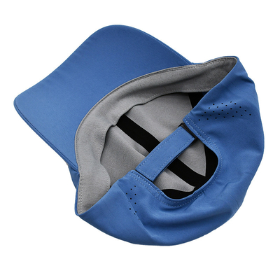 Gros Plain 6 Panel Léger Rapide Sec Sports Baseball Cap Performance Coupe à laser Trou de coupe Sport Papa Chapeau