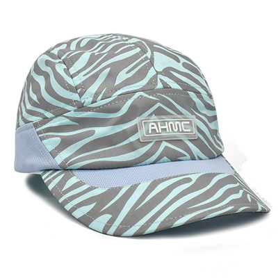 Chapeau de sport de baseball réglable extérieur léger réfléchissant à sec rapide Chapeau de sport à 5 panneaux avec boucle arrière