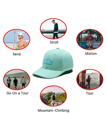 OEM personnalisé Ace Patch en caoutchouc PVC Logo Baseball Cap 6 Panneau Chapeaux de sport Gorras