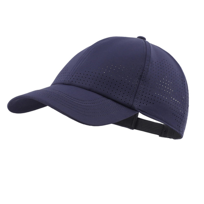 Vente en gros de chapeaux de baseball à 6 panneaux unisexe laser perforé étanche à l'eau chapeau de golf chapeau de sport en maille