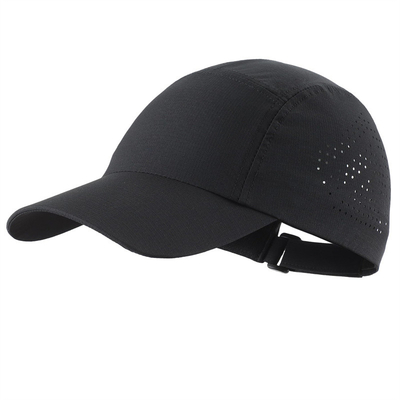 Chapeau de sport perforé coupe laser imperméable à l'eau de haute qualité chapeau de baseball de sport sec rapide