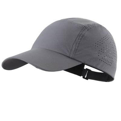 Chapeau de sport perforé coupe laser imperméable à l'eau de haute qualité chapeau de baseball de sport sec rapide
