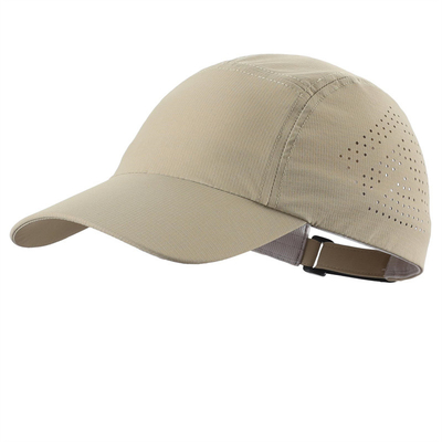 Chapeau de sport perforé coupe laser imperméable à l'eau de haute qualité chapeau de baseball de sport sec rapide