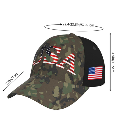 Lettres du drapeau américain, camouflage tactique, casquette de base-ball, classique, chapeaux de papa réglables pour hommes, femmes.