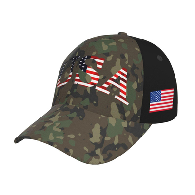 Lettres du drapeau américain, camouflage tactique, casquette de base-ball, classique, chapeaux de papa réglables pour hommes, femmes.