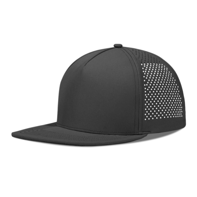 Cap de golf à laser à sec rapide Cap de snapback perforé à bord plat