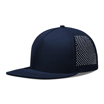 Cap de golf à laser à sec rapide Cap de snapback perforé à bord plat