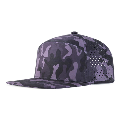 Chapeau Snapback personnalisé Performance réglable Hole de découpe laser Perforé Cap Snapback