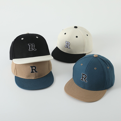 Enfants de haute qualité en coton à bord plat chapeau de sport broderie lettre enfant en extérieur casquette snapback