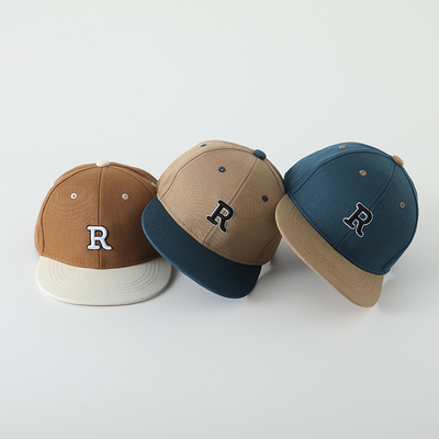 Enfants de haute qualité en coton à bord plat chapeau de sport broderie lettre enfant en extérieur casquette snapback