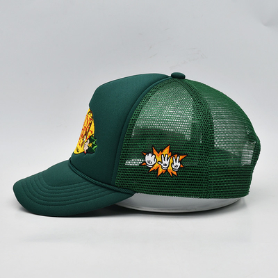 Embroidery personnalisé 5 panneaux en mousse Caps de camion de haute qualité Caps de camion de corde avec logo