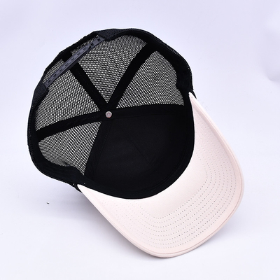 Chapeau de camionneur à la corde brodée 3D à profil élevé Logo personnalisé Maillage arrière chapeau de camionneur