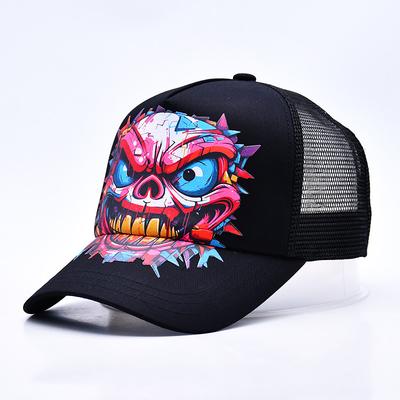 Logo personnalisé 5 Panneau Trucker Cap en gros réglable Snapback Trucker Hat fournisseur
