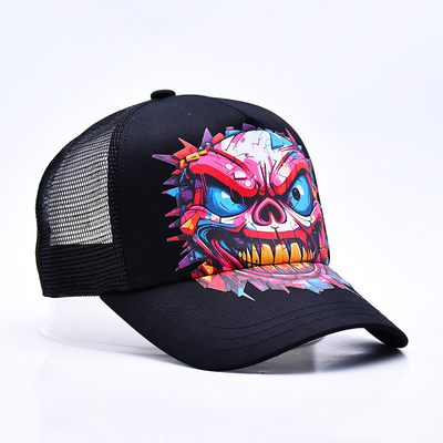 Logo personnalisé 5 Panneau Trucker Cap en gros réglable Snapback Trucker Hat fournisseur