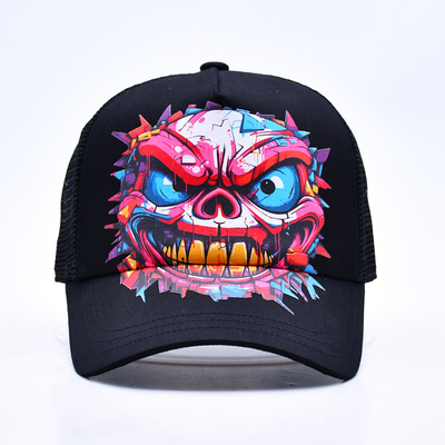 Logo personnalisé 5 Panneau Trucker Cap en gros réglable Snapback Trucker Hat fournisseur