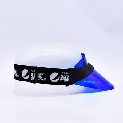 Caps de visée en plastique en PVC de haute qualité Caps de visée transparents sur mesure Fabricants de casquettes de baseball