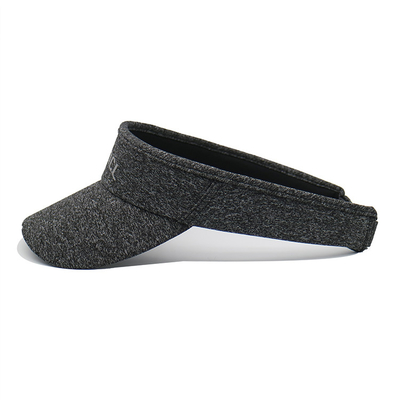 Chapeau de visor de sport gris personnalisé