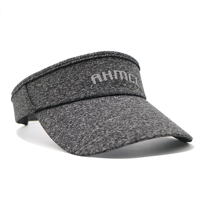 Chapeau de visor de sport gris personnalisé