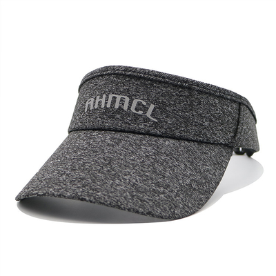 Chapeau de visor de sport gris personnalisé