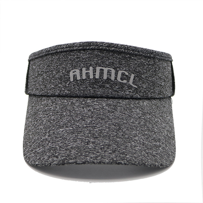 Chapeau de visor de sport gris personnalisé