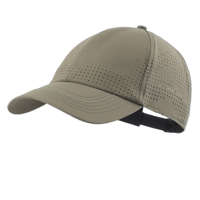 Vente en gros de chapeaux de baseball à 6 panneaux unisexe laser perforé étanche à l'eau chapeau de golf chapeau de sport en maille