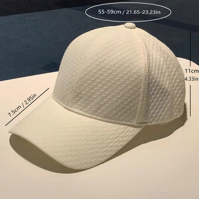 Chapeau de base-ball unisexe légère ombrage de soleil chapeau de base-ball à séchage rapide