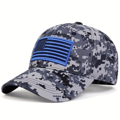 Unisex US Flag Embroidered Baseball Caps Spring and Autumn Outdoor Adjustable Casual Hats Sunscreen Hat