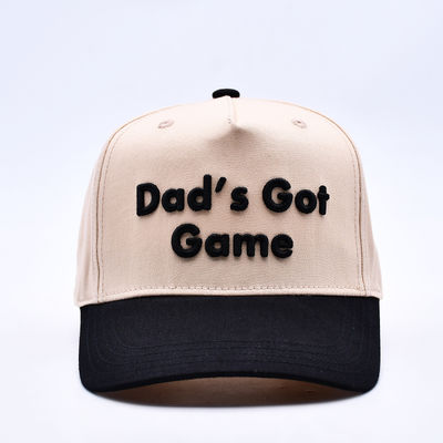 Casquettes de baseball originales sport 5 panneaux avec logo sportif brodé en 3D de haute qualité et personnalisable