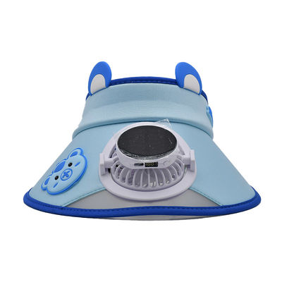 Gros de Corée mignon Petit ours Chapeau de ventilateur solaire pour enfants sur mesure pour enfants en plein air Garçons filles Ombrelle de soleil Cartoon Large bord de soleil Visor Chapeau