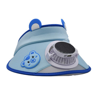 Gros de Corée mignon Petit ours Chapeau de ventilateur solaire pour enfants sur mesure pour enfants en plein air Garçons filles Ombrelle de soleil Cartoon Large bord de soleil Visor Chapeau