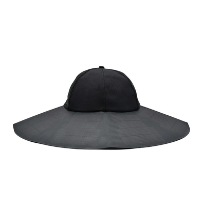 Nouveau chapeau solaire extérieur personnalisé résistant aux UV Portable rechargeable Camping Voyage Pêche Alpinisme Chapeau à seau solaire