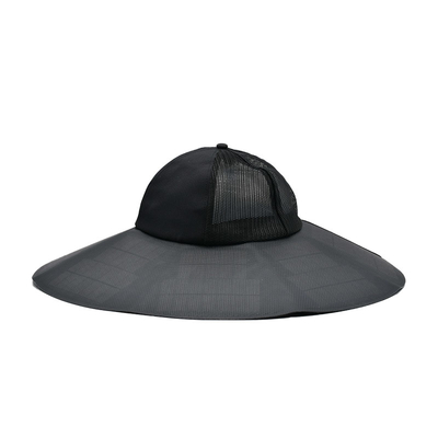 Nouveau chapeau solaire extérieur personnalisé résistant aux UV Portable rechargeable Camping Voyage Pêche Alpinisme Chapeau à seau solaire