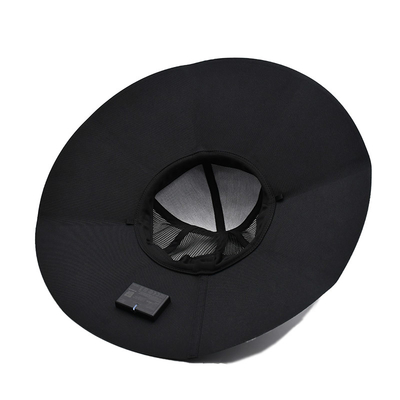 Nouveau chapeau solaire extérieur personnalisé résistant aux UV Portable rechargeable Camping Voyage Pêche Alpinisme Chapeau à seau solaire