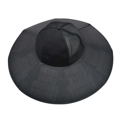 Nouveau chapeau solaire extérieur personnalisé résistant aux UV Portable rechargeable Camping Voyage Pêche Alpinisme Chapeau à seau solaire