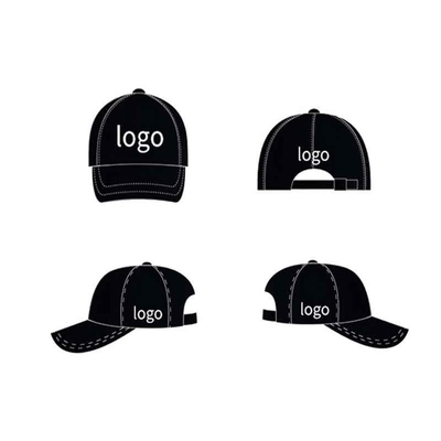 Casquette de baseball noire délavée pour homme, personnalisée avec logo, en coton délavé à l'acide, style vintage, réglable, en jean, pour le sport