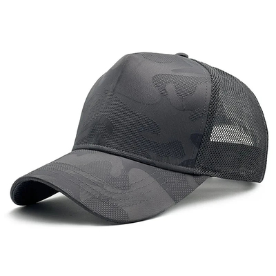 Casquette de baseball unie surdimensionnée pour hommes et femmes, chapeau de camionneur en maille design personnalisé, pour grosse tête, tendance pour le sport et les loisirs