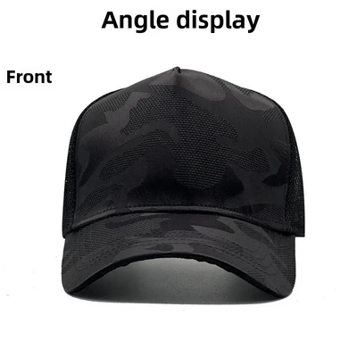 Casquette de baseball unie surdimensionnée pour hommes et femmes, chapeau de camionneur en maille design personnalisé, pour grosse tête, tendance pour le sport et les loisirs