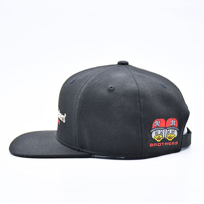 Logo de broderie personnalisé à bord plat Sports Hip Hop Snapback Chapeau de base-ball pour hommes