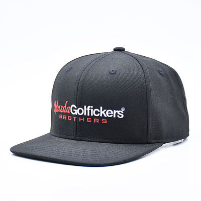 Logo de broderie personnalisé à bord plat Sports Hip Hop Snapback Chapeau de base-ball pour hommes