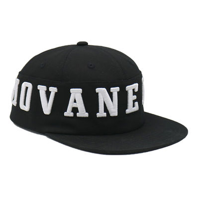 Casquette Hip Hop Snapback à Visière Plate 6 Panneaux de Haute Qualité, Casquette Snapback Broderie 3D Personnalisée, Fournisseur de Casquettes Snapback