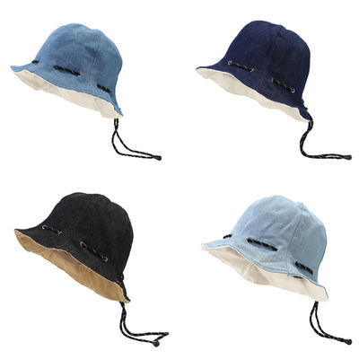 Vente chaude Chapeau de pêcheur en gros Printemps et été Se transformer en sac Coton Adulte Unisexe Uni Réversible Bob